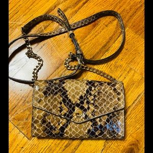Michael Kors Snakeskin Crossbody Wallet/Handbag